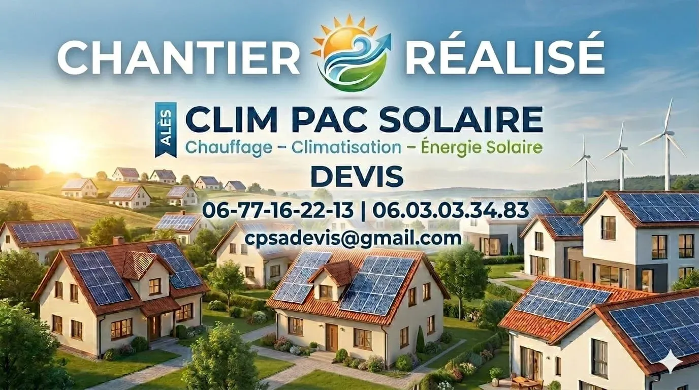 Installation de climatisation par l'équipe Clim Pac Solaire à Alès